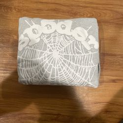 Sp5der Og Web Hoodie Heather Grey