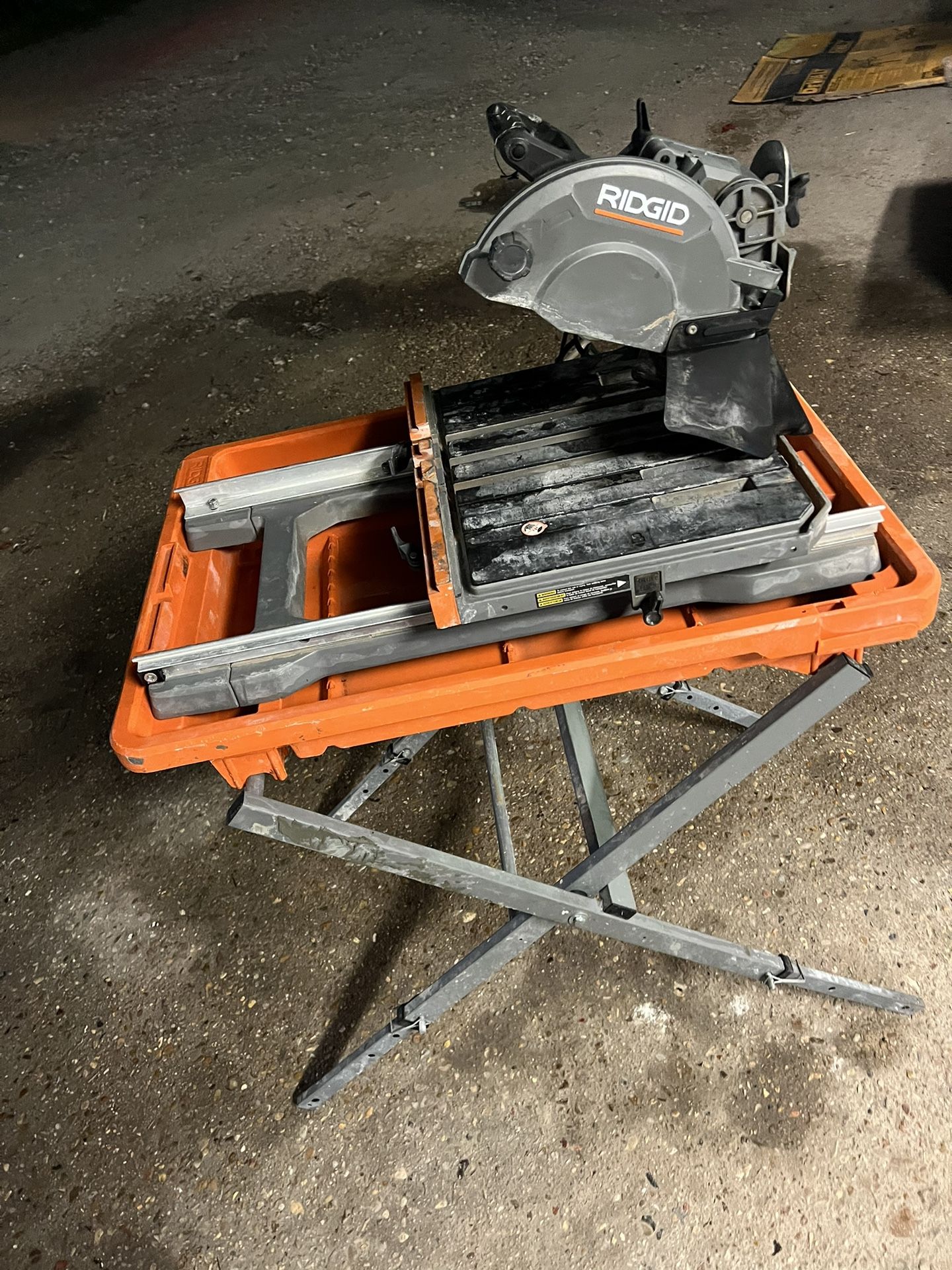 Ridgid 7 In Wet Tile Saw