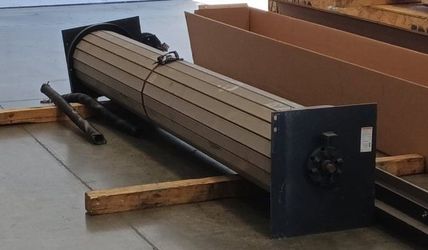 Industrial door Conveyor Roller Assembly....10' wide not sure on length...comes with tracks