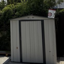 6 ft. W x 5 ft. D Metal Storage Shed