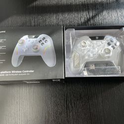 EasySMX X20 Wireless Gaming Controller with RGB Backlit, 2-Stage Hall Effect Stick, 1000Hz Polling Rate, 6-Axis Gyro on Multi-Platform, Mech Buttons- 