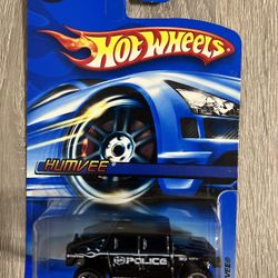 New Mattel 2005 Hot Wheels Black Police Humvee Toy Car