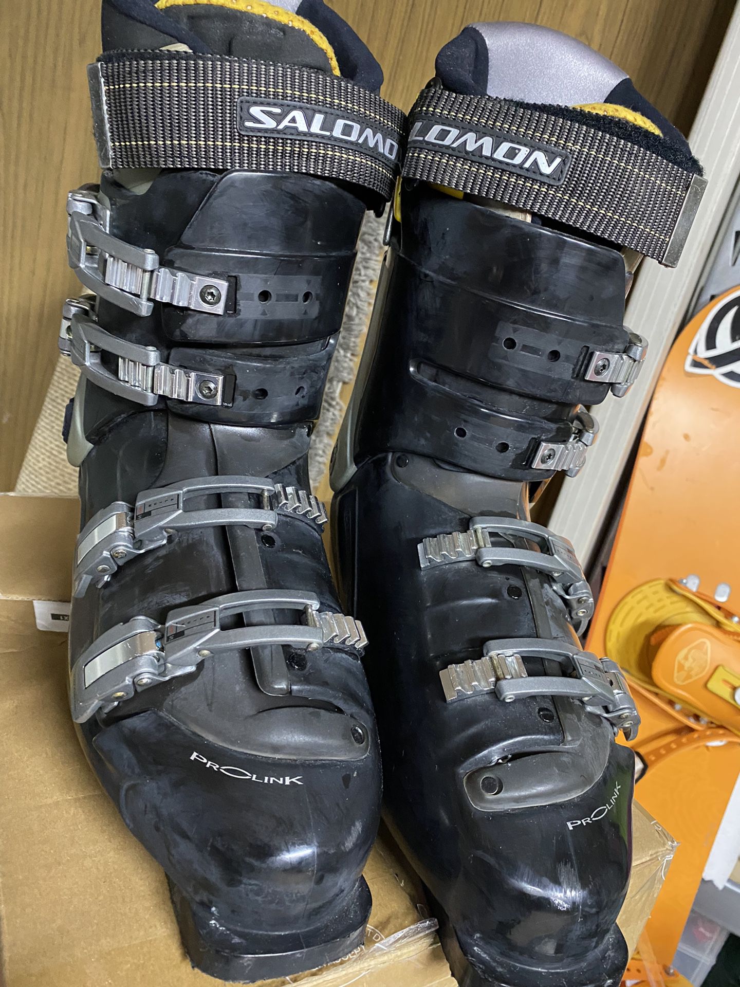 Salomon Prolink Axe Technology Performance 9.0 Ski Boots Mens Size 12