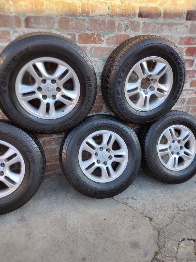 Wheels And Tires For Toyota Lexus And FJ SERIES Trucks And SUVs With 6 Lugs