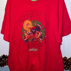 New Sesame Street Mens Christmas T Shirt XL