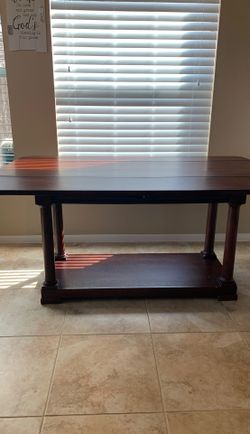 Console folding table