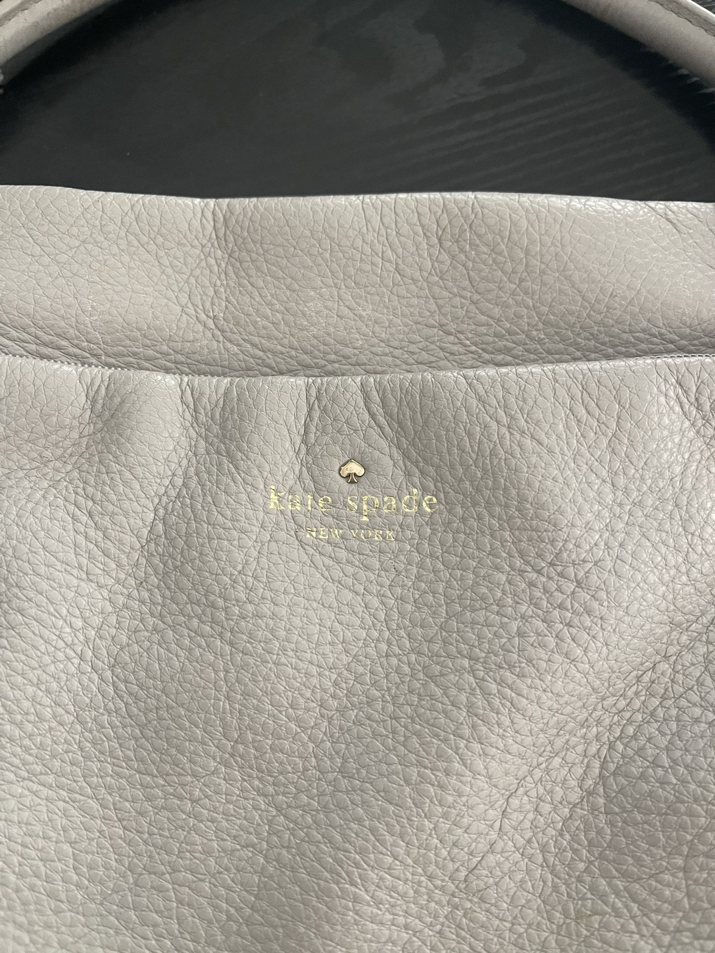 Light Gray Leather Kate Spade Bag