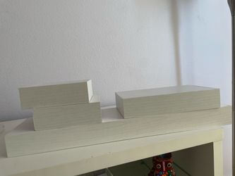 White Floating Shelves