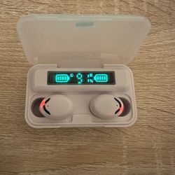 White Bluetooth 5.0 Earbuds TWS Wireless Headphones Headset Stereo Samsung Android iPhone Earphone Gift.