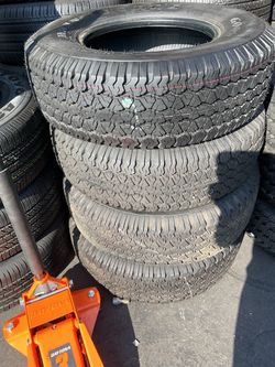 Set of four used tires Goodyear LT245/75R16 $400