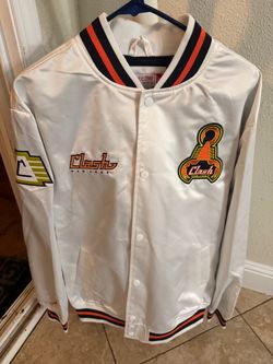 MITCHELL & NESS EARTHQUAKES CLASH JACKET LARGE NEW