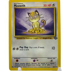 1999 Pokémon Jungle Meowth