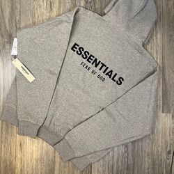 Dark oat essentials hoodie
