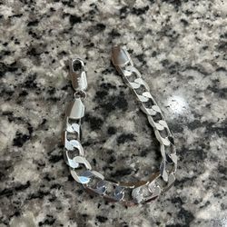 NEW S925 sterling silver chain-link Bracelet 9”