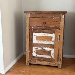 Vintage beach cottage side table