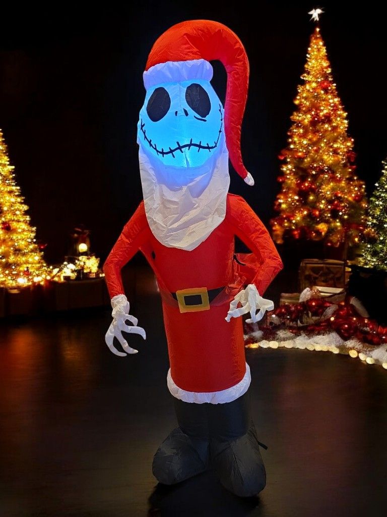 DISNEY TIM BURTON'S THE NIGHTMARE BEFORE CHRISTMAS JACK SKELLINGTON INFLATABLE