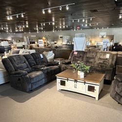 Manual Reclining Sofa And Loveseat