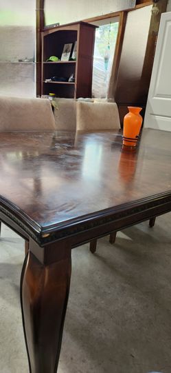 Used dark wood table 5ft7in by 3ft6in