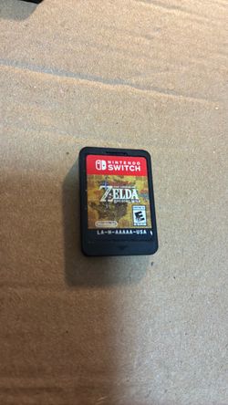 Zelda Breath of the Wild Nintendo Switch Cartridge