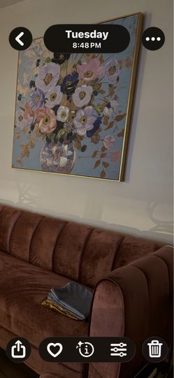 40x40 floral picture