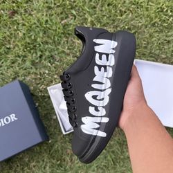 Black Alexander McQueen White Letters 