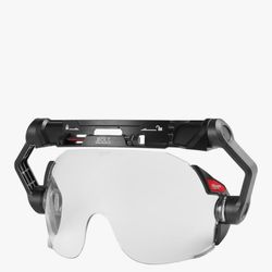 Milwaukee 48-73-1410 Clear Dual Coat Lens Eye Visor, Black/White