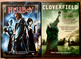 FRIGHT Night-"Hellboy" & "Cloverfield" Dvd Combo
