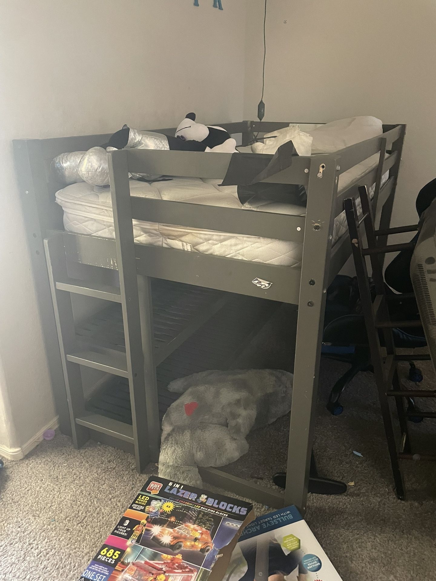 Twin Size Loft Bed W/ Mattress