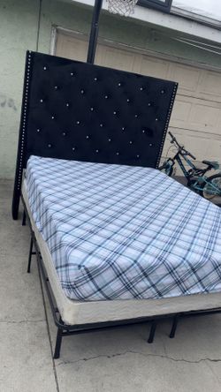 Bed with mattress