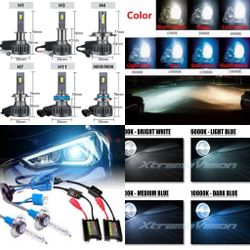 Hid Conversion Light Kit - Led Headlight Bulbs - Replacement Fog Bulb Drl - Any Bulb Size From Dodge Ram Durango To Chevy Impala Malibu GMC Sierra 