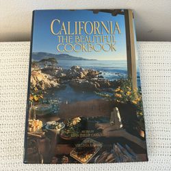Vintage 1991 California The Beautiful Cookbook, Recipes by John Phillip Carrol.
