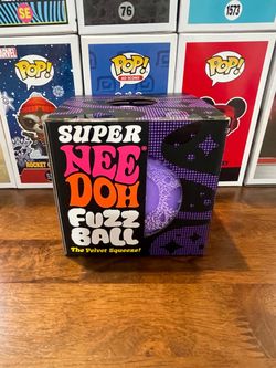Authentic Super Needoh Purple Fuzz Ball Squishy