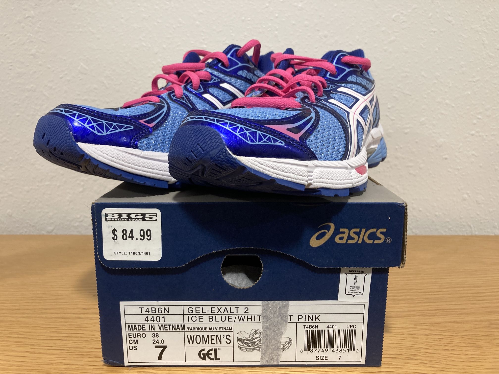 ASICS Gel Exalt 2 Shoes Women’s Size 7.0 Euro 38 New BNIB