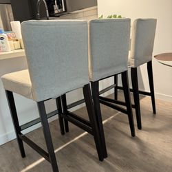 3 Bar Stools / Chairs Ikea BERGMUND