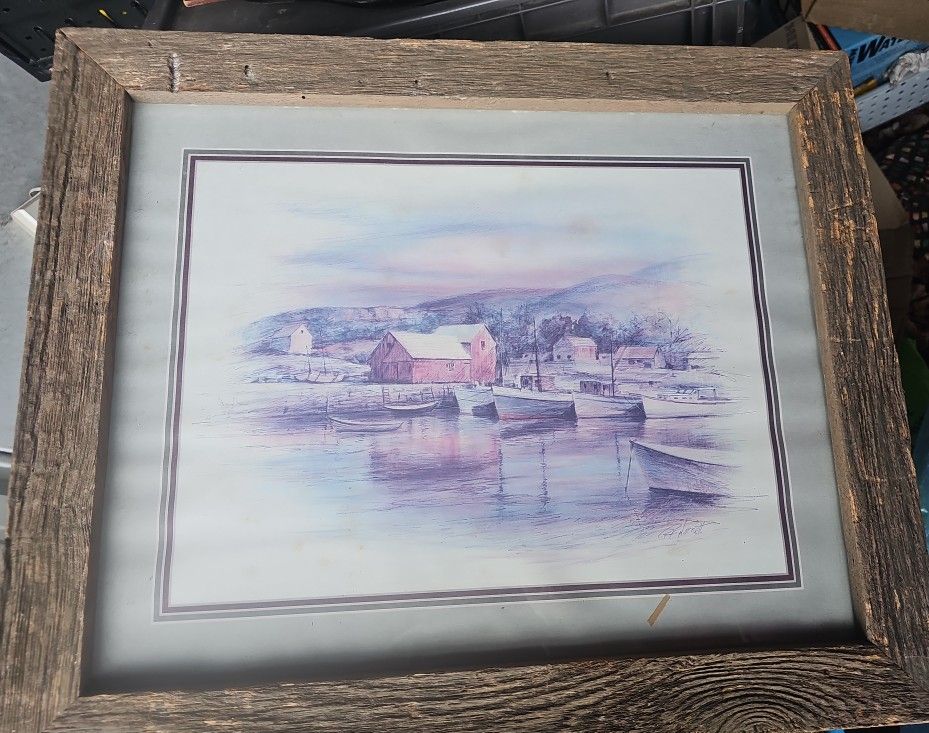 Picture With Barnwood Frame