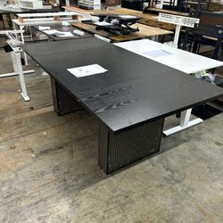 78 Inch Dining Table for 6 8 10, Modern Farmhouse Rectangular Kitchen Table, (small damage on bottom)