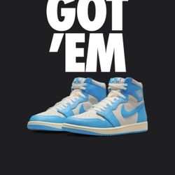 AIR JORDAN 1 UNC REIMAGINED WITH RECEIPT FROM NIKE  