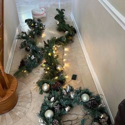 Christmas Garland With Lights 