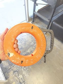 Klein Tools 65 ft. Steel Fish Tape 1/8 in. Width 56002 - Used