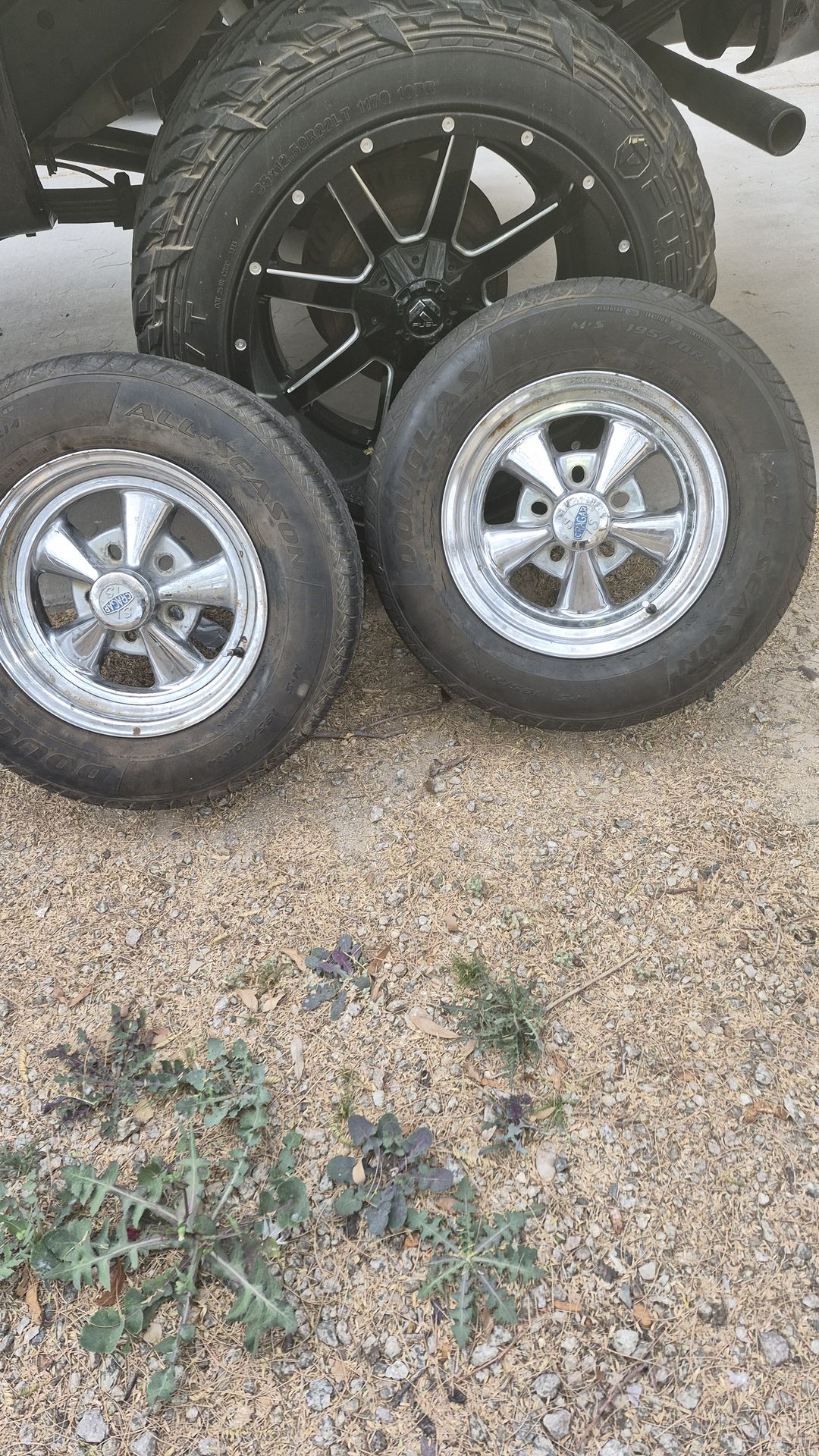 A pair of cragar wheels in tires for Sale in Buckeye, AZ - OfferUp