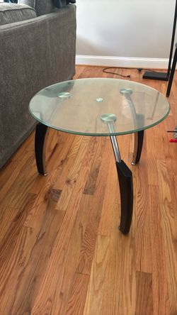 Glass end tables
