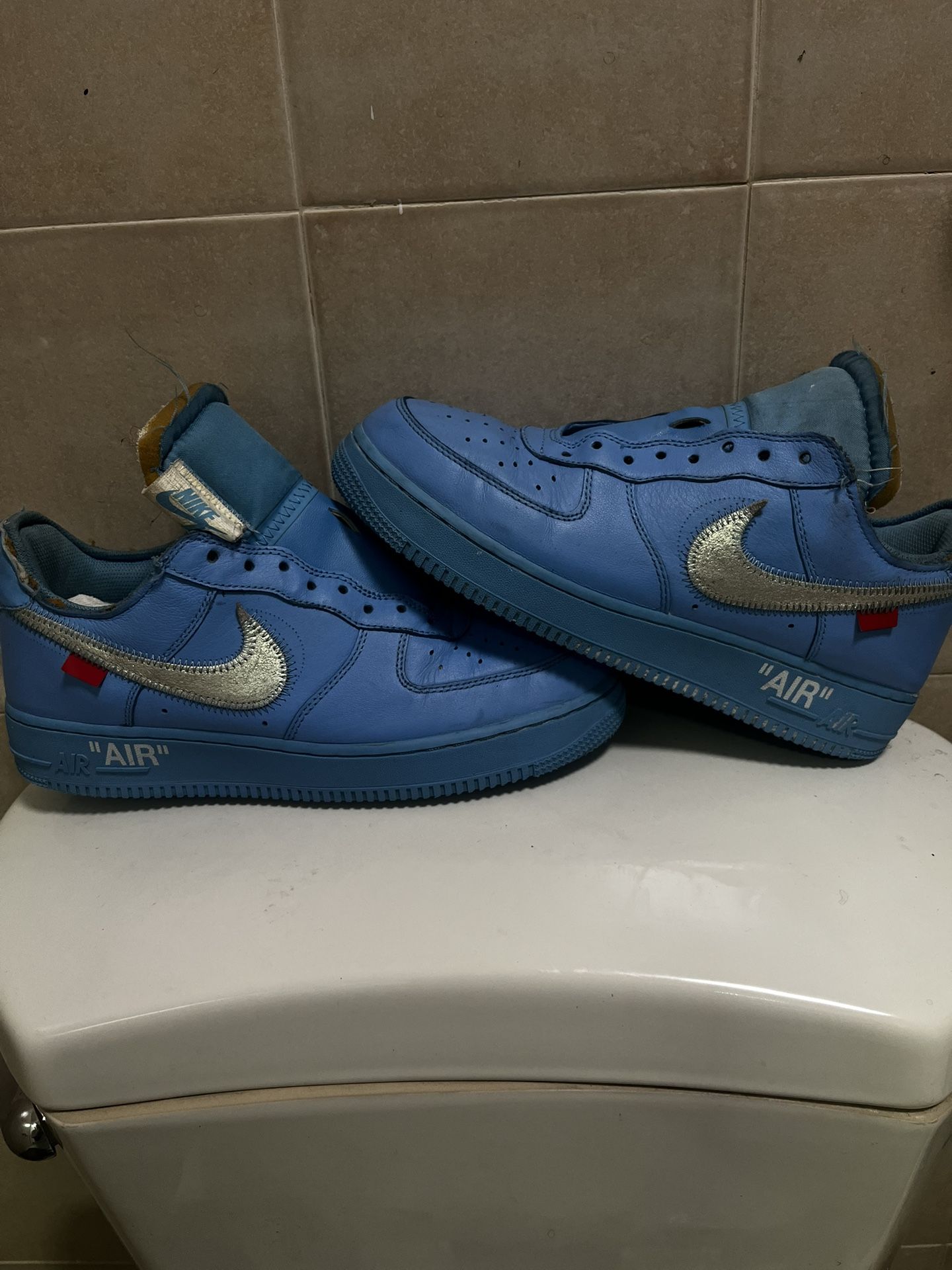 blue Airforce One Off White , Size 9 , Worn A Few Times Still In Perfect Condition