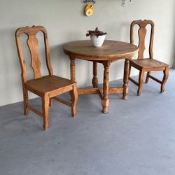 Dining Table / Two Chairs hard wood