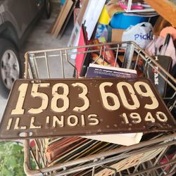 1940 license plate