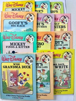Lot of 31 Vintage Walt Disney Fun-to-Read & Fun-to-Learn Hardcover Books