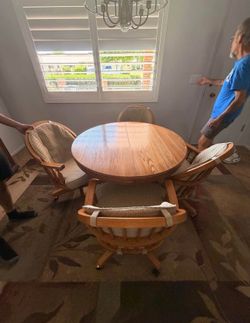 Dining table with chairs