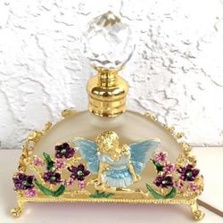 Vintage Style Fairy Angel Glass Perfume Bottle Empty🧚 Pease Read Description 🧚 Pick Up Miami Lakes Area 