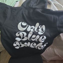 BLUE BUCKS ONLY HOODIE READ DESCRIPTION 
