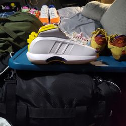 Adidas Crazy 1 Lakers Home 2022 Kobe Bryant White Yellow Purple