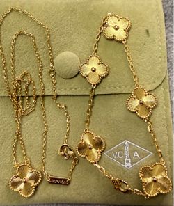 Van Cleef & Arpels Vintage Alhambra Gold Necklace
